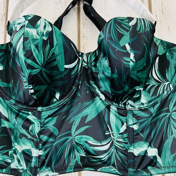 36D Victoria’s Secret Very Sexy Shine Strap Tropical Bustier Corset Bra Top - Picture 6 of 12